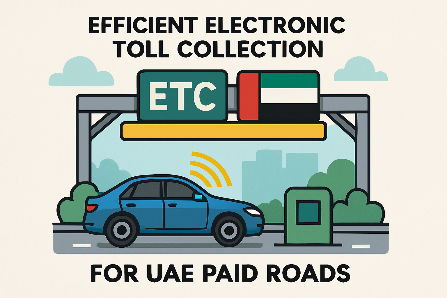 Efficient electronic toll collection for UAE paid roads
